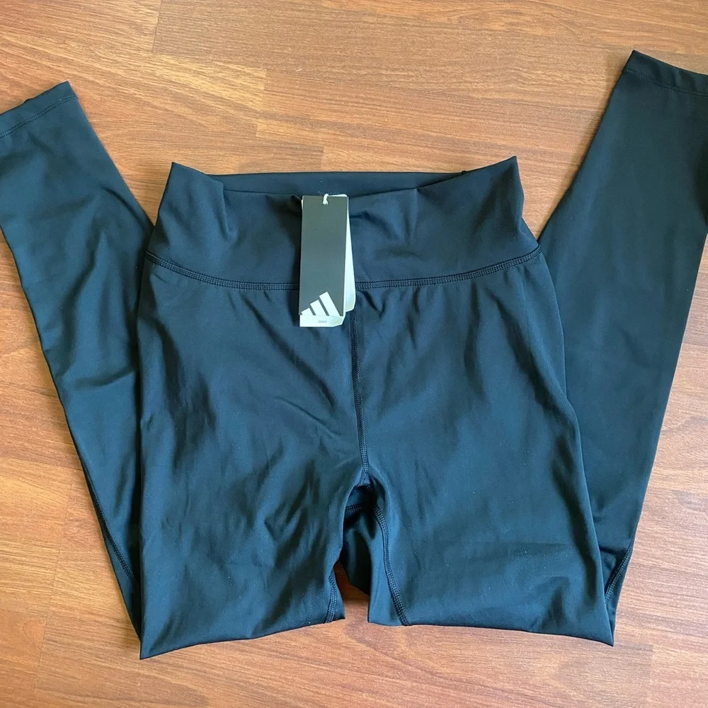 Adidas High-Waist Black Women's Leggings Size S NWT